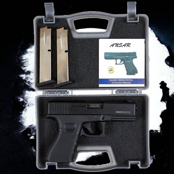 Стартовый сигнальный пистолет SUR BRT Glock G17 + дополнительный магазин (9 mm)