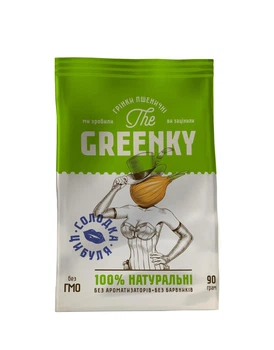 Упаковка Грінок The GREENKY з цибулею 90 г х 9 шт