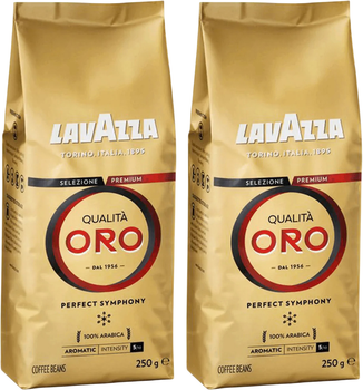 Кава в зернах Lavazza Qualita Oro 2 x 250 г (8000070020511/2)