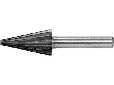 Фреза конусная по металлу: Ø13 x 25/55 мм HSS 4241, хвостовик-Ø6 мм YATO (YT-61718)