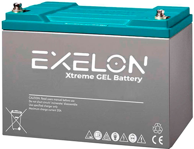Аккумуляторная батарея Exelon 200-12 GEL 12V 200 Ah Grey (YT37163)