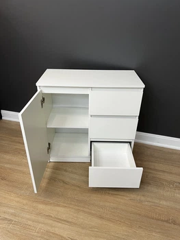 Комод Голд 3+1 Білий 750x750x370 мм.