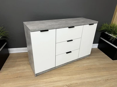 Комод Komfort 3+2 1300x850x450 мм. Бетон/Білий