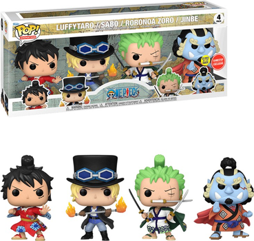 Zestaw figurek Funko Pop! One Piece Exclusive 4 szt (889698691079)