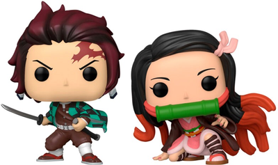 Zestaw figurek Funko Pop! Animation Demon Slayer Kimetsu no Yaiba Tanjiro and Nezuko Exclusive 10 cm 2 szt (889698627108)