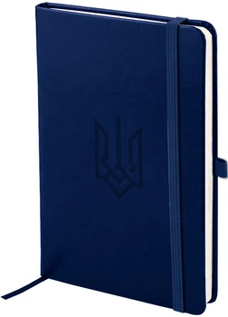 Книга записна Axent Partner Lux Герб 125х195 мм 96 аркушів у клітинку Синя (8202-02-5-A)