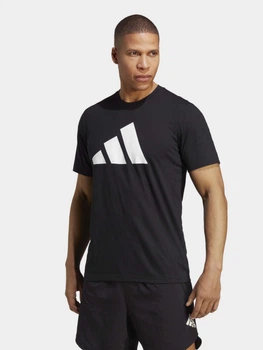 Футболка спортивная длинная мужская Adidas Training Tr-Es Fr Logo T IB8273 XL Черная (4065432936125)