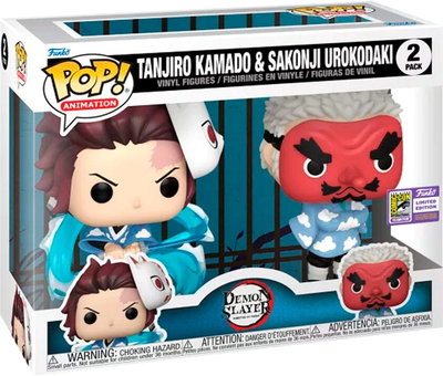 Zestaw figurek Funko Pop! Animation Demon Slayer Kimetsu no Yaiba Tanjiro Kamado and Sakonji Urokodaki 10 cm 2 szt (889698708616)