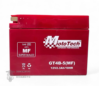 Аккумулятор GEL MotoTech YAMAHA/SUZUKI GT4B-5 -/+