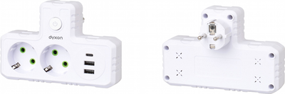 Сетевой фильтр Dyxon 2+3 USB-A + USB-C (PD) Power switch White (DXN-MFP-23PD-PS-W)
