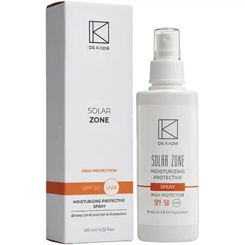 Сонцезахисний зволожуючий спрей SPF 50 Dr.Kadir Solar Zone 125 мл.