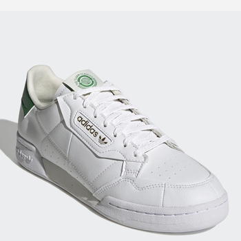 Sneakersy damskie z eko skóry do kostki adidas Originals Continental 80 FY5468 39.5 (6UK) 24.5 cm Biały/Zielony (4064036363559)