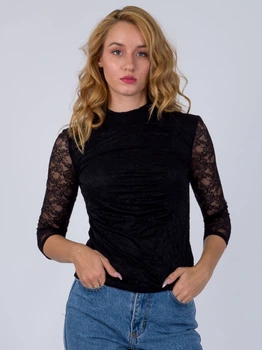 Блуза з мереживом Only 116330542 S (82942S) Чорний