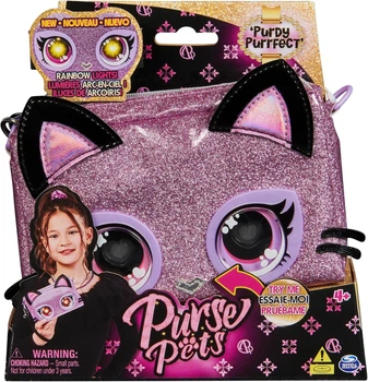 Интерактивная сумочка - клатч Purse Pets Clutch Purdy Purrfect Kitten Пурпурный котенок (6067884)