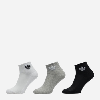 Набор женских носков коротких хлопковых Adidas 1/4 Socks 3P IJ5612 S (37-39) 3 пары White/Mgreyh/Black (4066759849297)