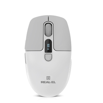 Мышь беспроводная REAL-EL RM-480W White
