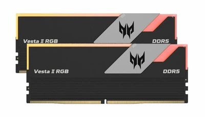 Оперативная память Acer Predator Vesta II RGB Black DDR5 UDIMM 32GB (16GBx2) 1Rx8 PC5 6800 CL34 EXPO, XMP3.0 (BL.9BWWR.370) SK hynix Technology