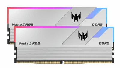Оперативная память Acer Predator Vesta II RGB Silver DDR5 UDIMM 32GB (16GBx2) 1Rx8 PC5 6800 CL34 EXPO, XMP3.0 (BL.9BWWR.361) SK hynix Technology
