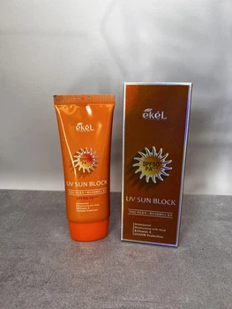 Крем сонцезахисний Ekel UV Sun Block Cream SPF 50+ водостійкий з екстрактом алое 70 мл