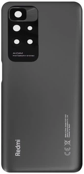 Задняя крышка Xiaomi Redmi 10 /Redmi 10 2022 /Redmi 10 Prime /Redmi 10 Prime 2022 серая Carbon Gray Original PRC +