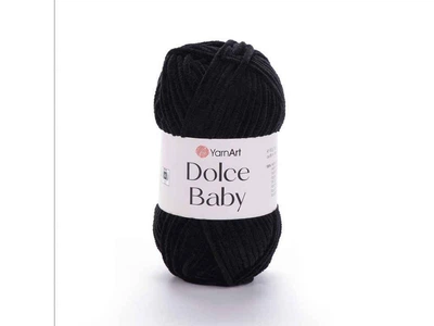 Пряжа YarnArt Dolce Baby чорний 100% мікрополіестр 85м 50г 5шт/уп 742-Black