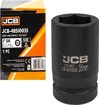 Головка ударная глубокая JCB 1" 35 мм (6-гр.) (JCB-48510035)