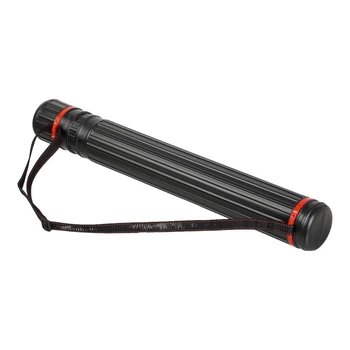 Тубус для ватмана телескопический Buromax BM.9900, 85 мм × 645-1100 мм, пластик, чёрный (6164)