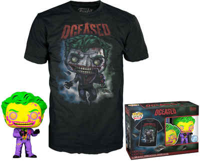 Zestaw prezentowy Funko Pop! & Tee DC Comics Joker Figurka 9 cm + Koszulka Rozmiar M (889698745475)