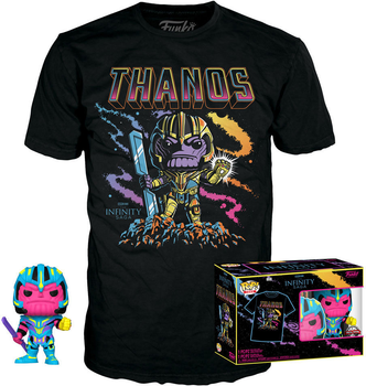 Подарунковий набір Funko Pop! & Tee Marvel Infinity Saga Thanos Exclusive Фігурка 9 см + Футболка Розмір XL (889698636032)