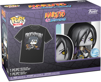 Подарунковий набір Funko Pop! & Tee Naruto Shippuden Orochimaru Фігурка 9 см + Футболка Розмір XL (889698745413)