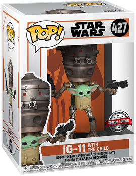 Zestaw prezentowy Funko Pop! & Tee Star Wars IG-11 With the Child Exclusive Figurka + Koszulka Rozmiar M (889698517676)