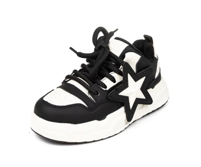Кроссовки Fashion 55022 чорно-білі (27-31) Чёрный 31