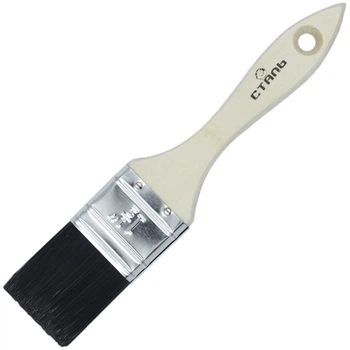 Кисточка Сталь для лака 1.5" натуральный ворс 34070 (94993)
