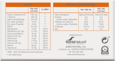 Witaminy i minerały Soria Natural Fost Print Plus 20 x 15 ml (8422947062958)