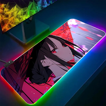 Коврик для мыши и клавиатуры с подсветкой RGB YL06 аниме 800х300 игровая поверхность speed