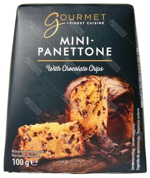 Мини-Панеттоне с шоколадными каплями GOURMET традиционный итальянский кекс Panettone Mini 100 г