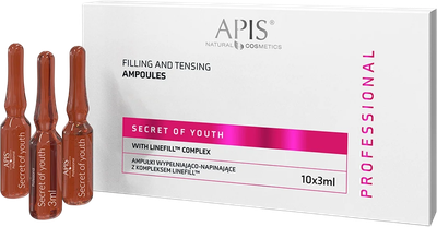 Ampułki do twarzy Apis Secret Of Youth z kompleksem Linefill 10 x 3 ml (5901810051495)