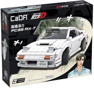 Klocki konstrukcyjne CaDa Initial D C61022W Mazda RX-7 FC3S RC 1:12 1552 szt (6948061925587)