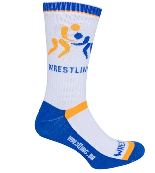 Борцовские носки WRESTLING 42-43 белые (WR-S-001)