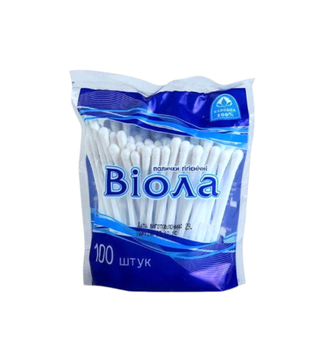 Палички гігієнічні Віола поліетил.пакет ( 100 шт.) 0216