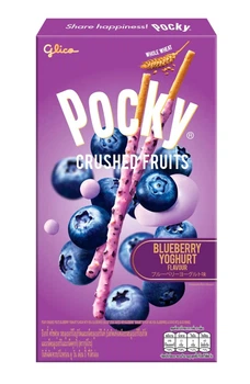 Палочки Glico Pocky со вкусом черники и мультизлаковым бисквитом 38 грамм