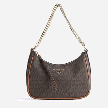 Сумка жіноча Michael Kors Jet Set Charm Small Logo Pochette 32H1GT9C1B252 Темно-коричнева (194900941270)