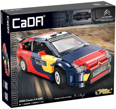 Конструктор CaDa C62005W 2008 Citroen C4 WRC 1:12 1569 шт (6948061929325)