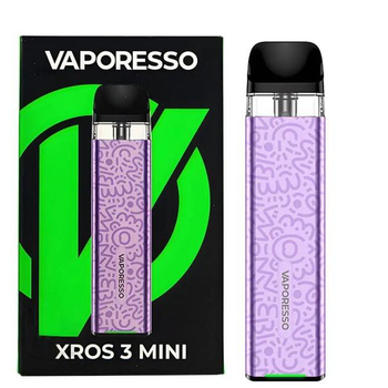 Багаторазова електронна сигарета POD система Vaporesso XROS 3 Mini Kit Lilac Purple