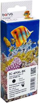 Картридж Barva сумісний з Canon CLI-471BK XL (0346C001) 810 арк Black (IC-471XL-BK)