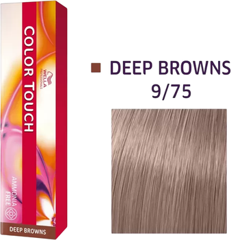 Farba do włosów Wella Professionals Color Touch Deep Browns 9/75 Jasny Blond bez amoniaku 60 ml (3616301119067)