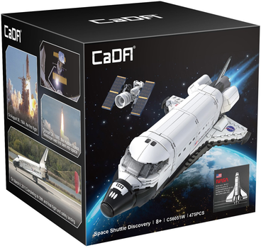 Конструктор CaDa C56051W Космічний шаттл NASA Discovery 475 елементів (6948061929981)