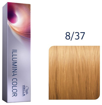 Фарба для волосся Wella Professionals Illumina Color 8/37 стійка 60 мл (8005610543772)