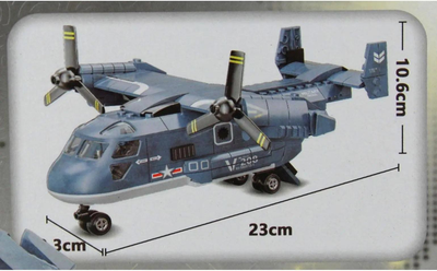 Klocki konstrukcyjne Dromader XJ-823 Samolot 379 szt (6900313162874)