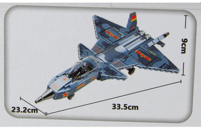 Klocki konstrukcyjne Dromader XJ-823 Samolot 451 szt (6900313162898)